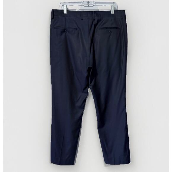 Yves Saint Laurent Mens 35 x29 Wool Pants Navy Blue Lightweight Smooth Size 35 - Picture 3 of 15